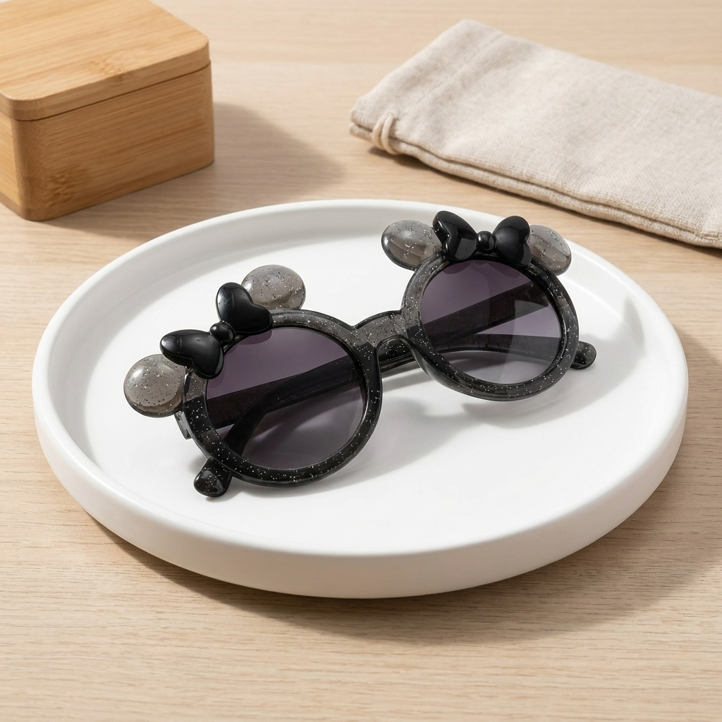 Kids Bow Ear Round Sunglasses