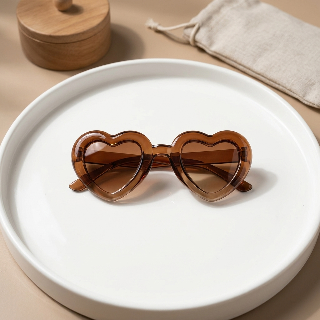 Kids Heart Shape Fashion Sunglasses