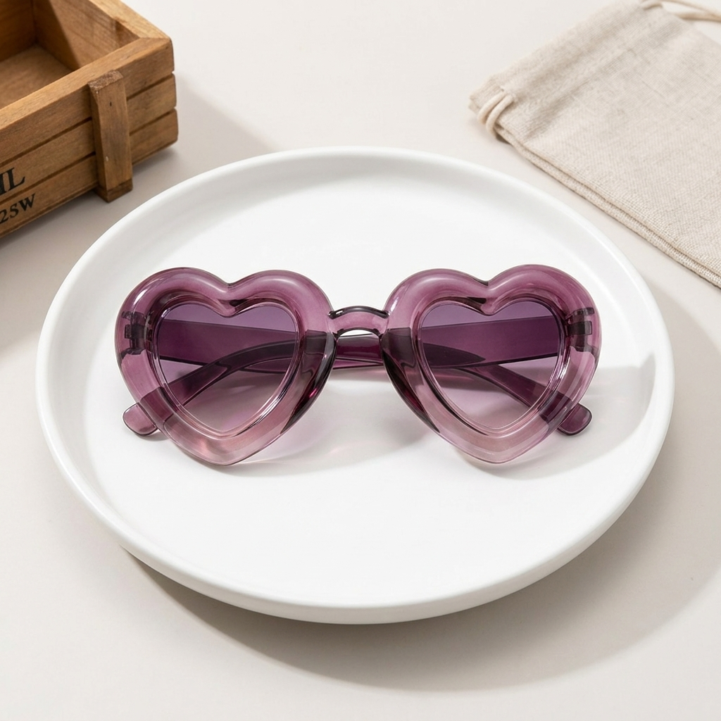Kids Heart Shape Fashion Sunglasses