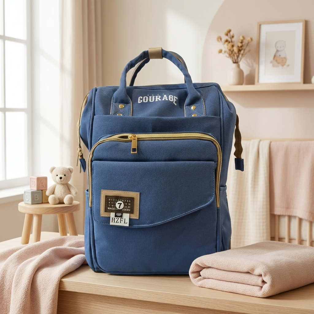 Premium Multi-Pocket Mommy Backpack Diaper Bag