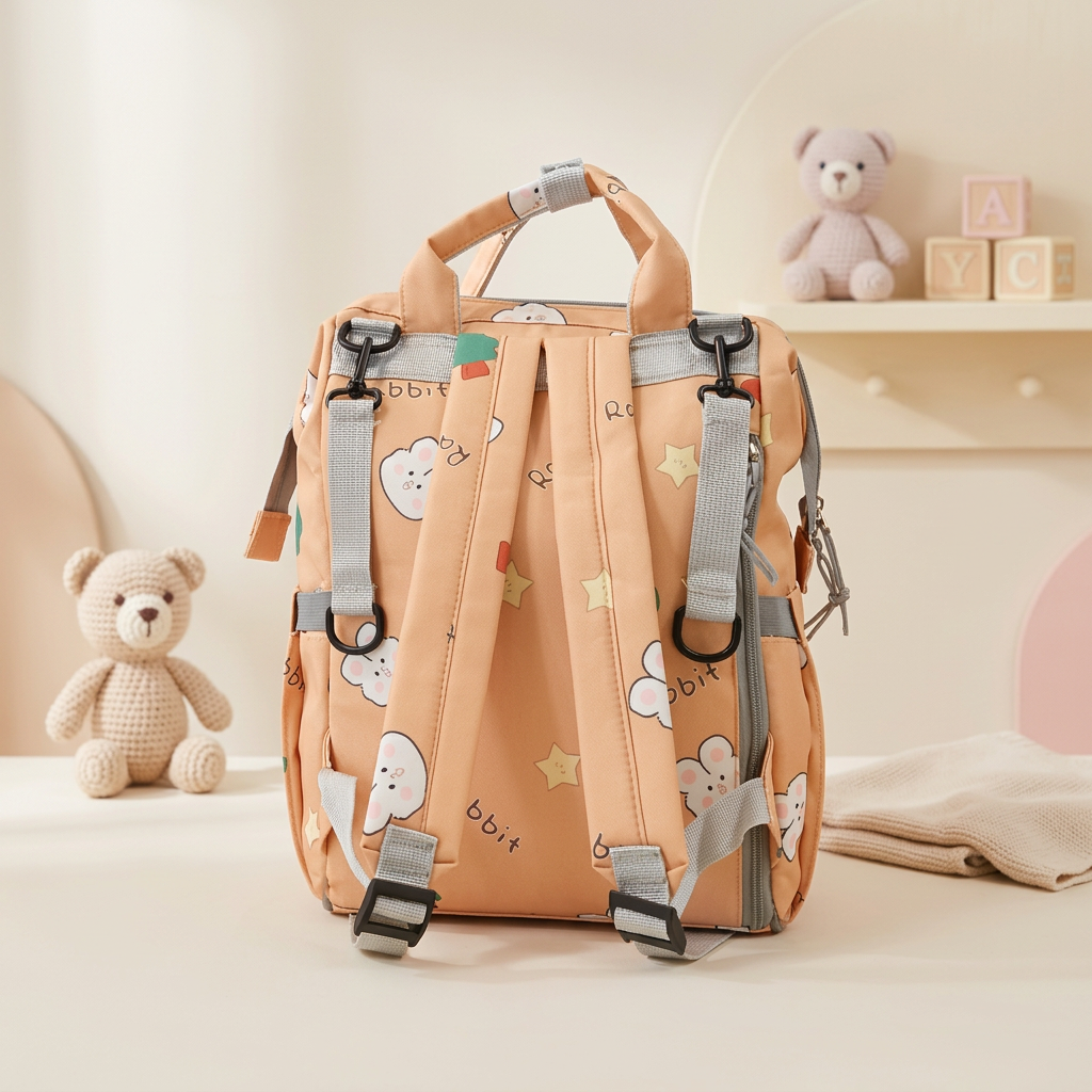 Premium Printed Waterproof Mommy Backpack Diaper Bag