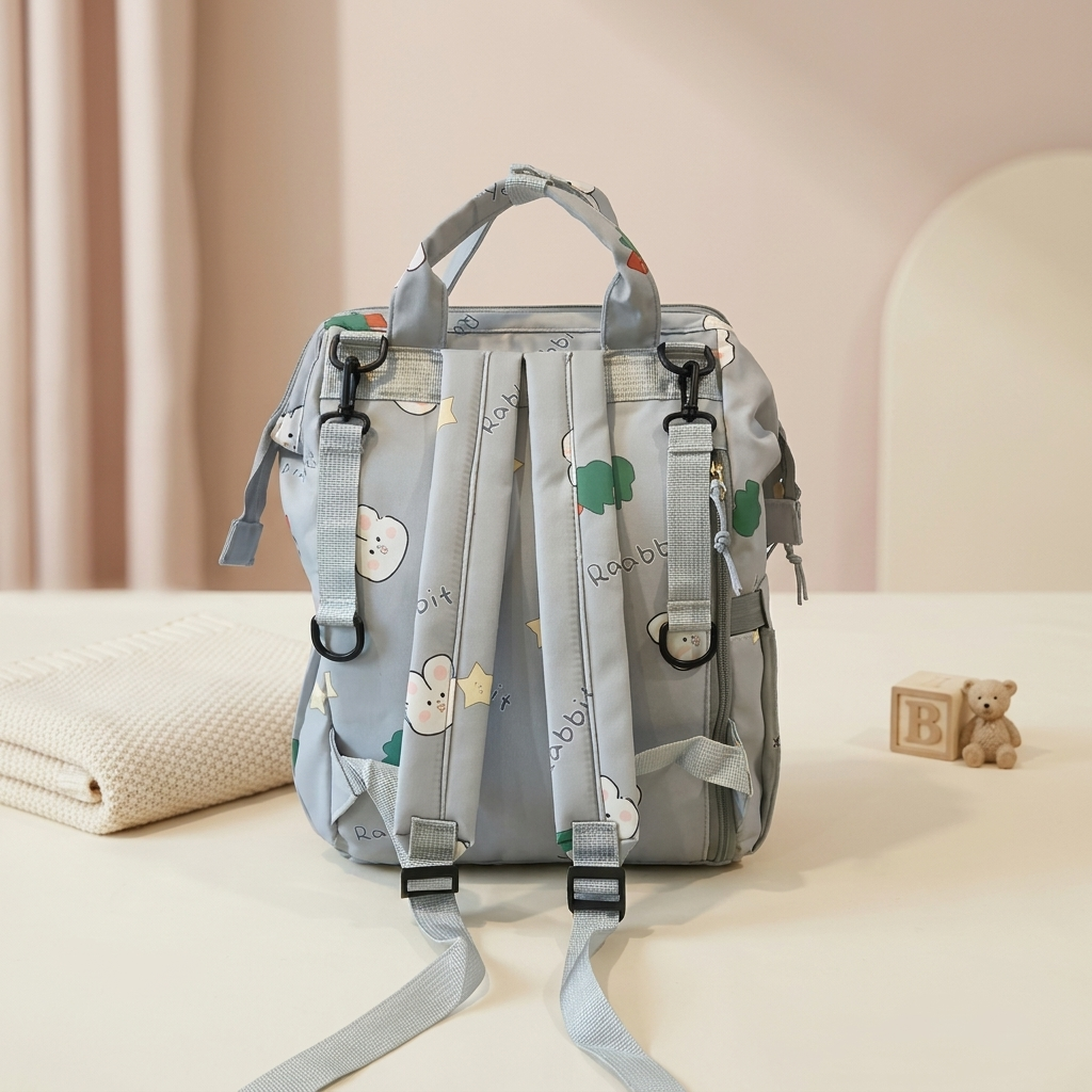 Premium Printed Waterproof Mommy Backpack Diaper Bag