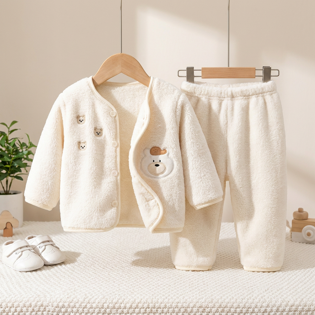 Premium Teddy Fleece Winter Baby Suit
