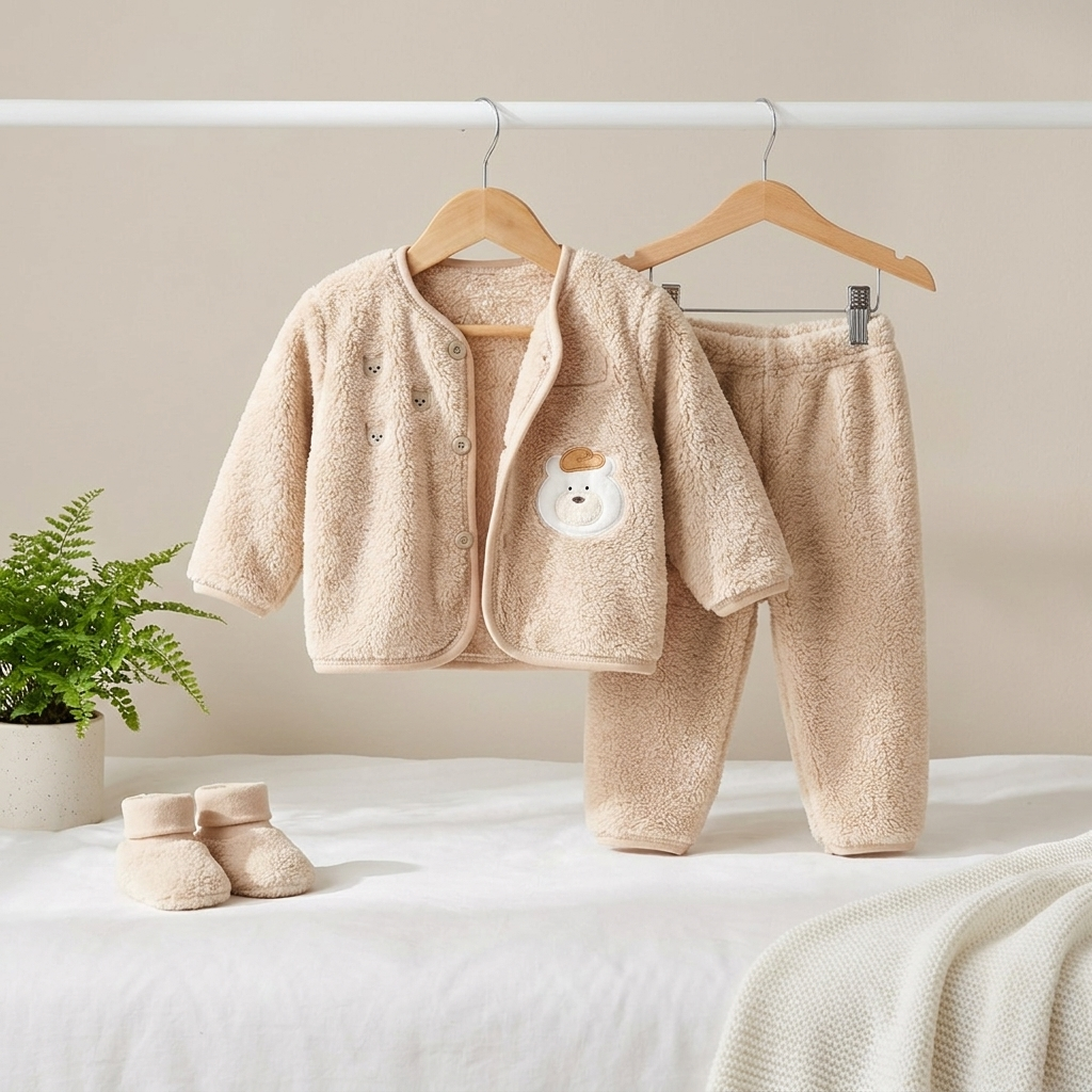 Premium Teddy Fleece Winter Baby Suit