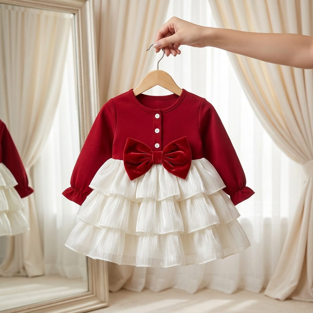 Luxury Bow Princess Party Dress