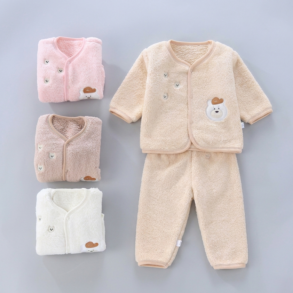 Premium Teddy Fleece Winter Baby Suit