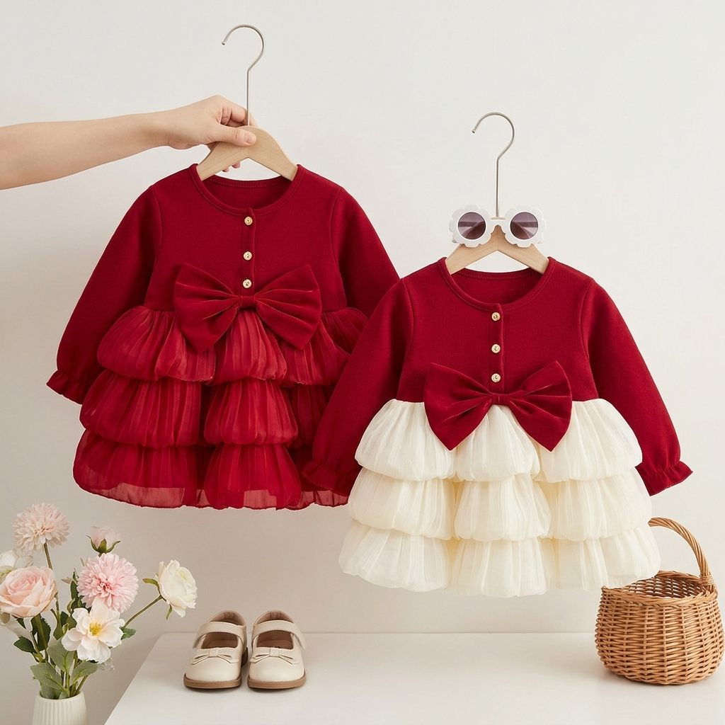 Luxury Bow Princess Party Dress