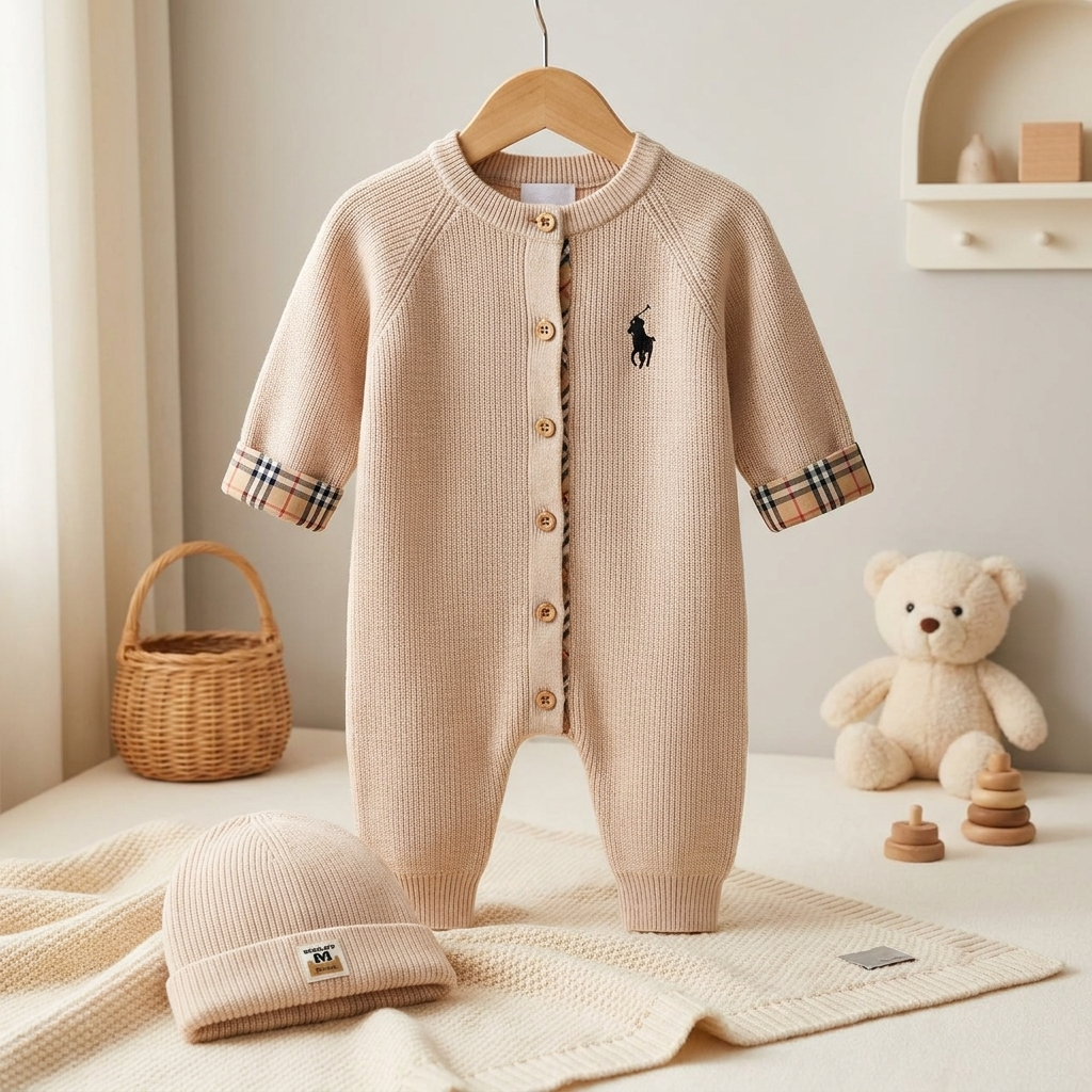 Premium Knit Baby Romper Jumpsuit
