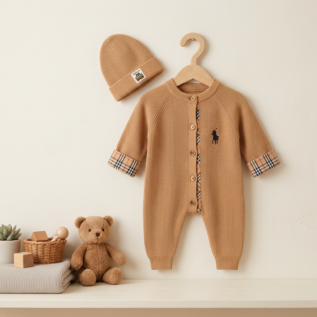 Premium Knit Baby Romper Jumpsuit