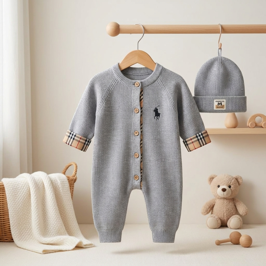 Premium Knit Baby Romper Jumpsuit