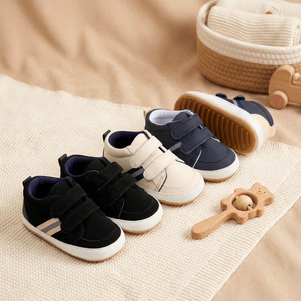 Baby Double Strap Casual Sneakers