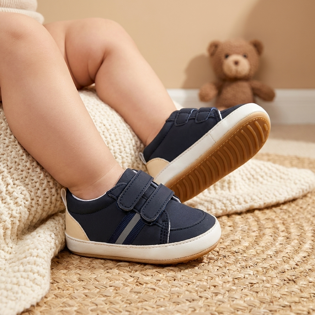 Baby Double Strap Casual Sneakers