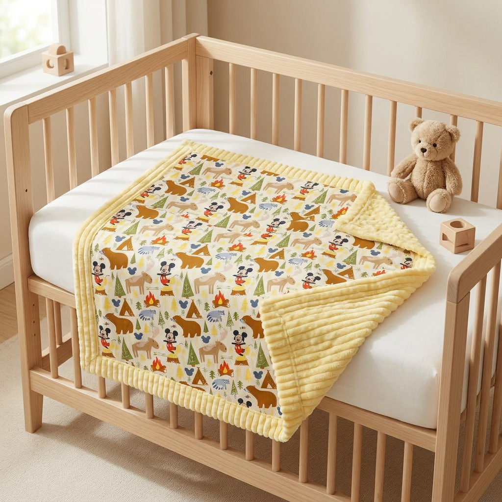 Forest Adventure Plush Baby Blanket & Shawl