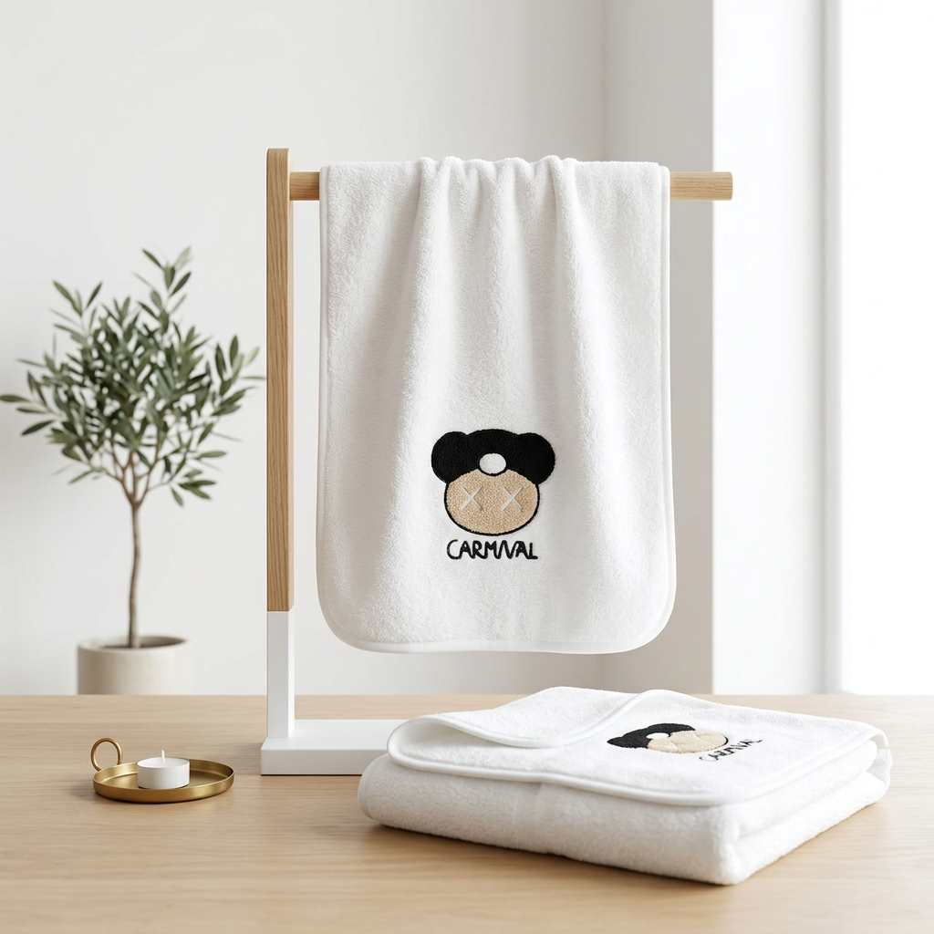 Ultra Soft Cartoon Baby Face Towel