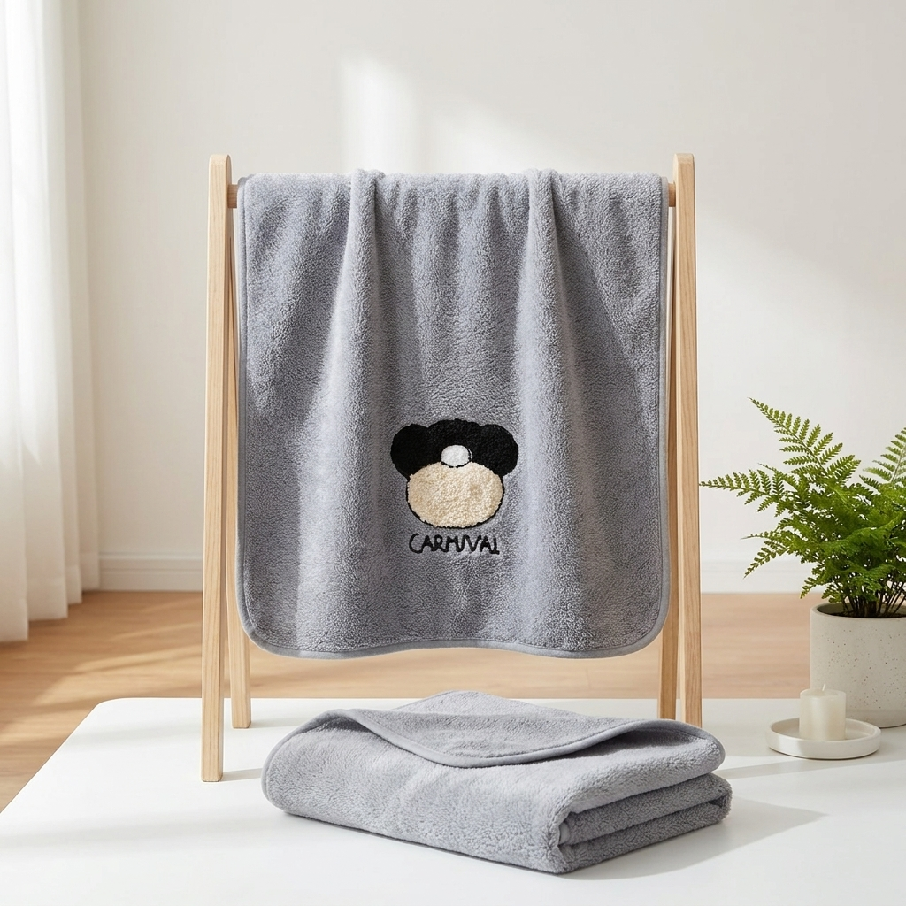 Ultra Soft Cartoon Baby Face Towel