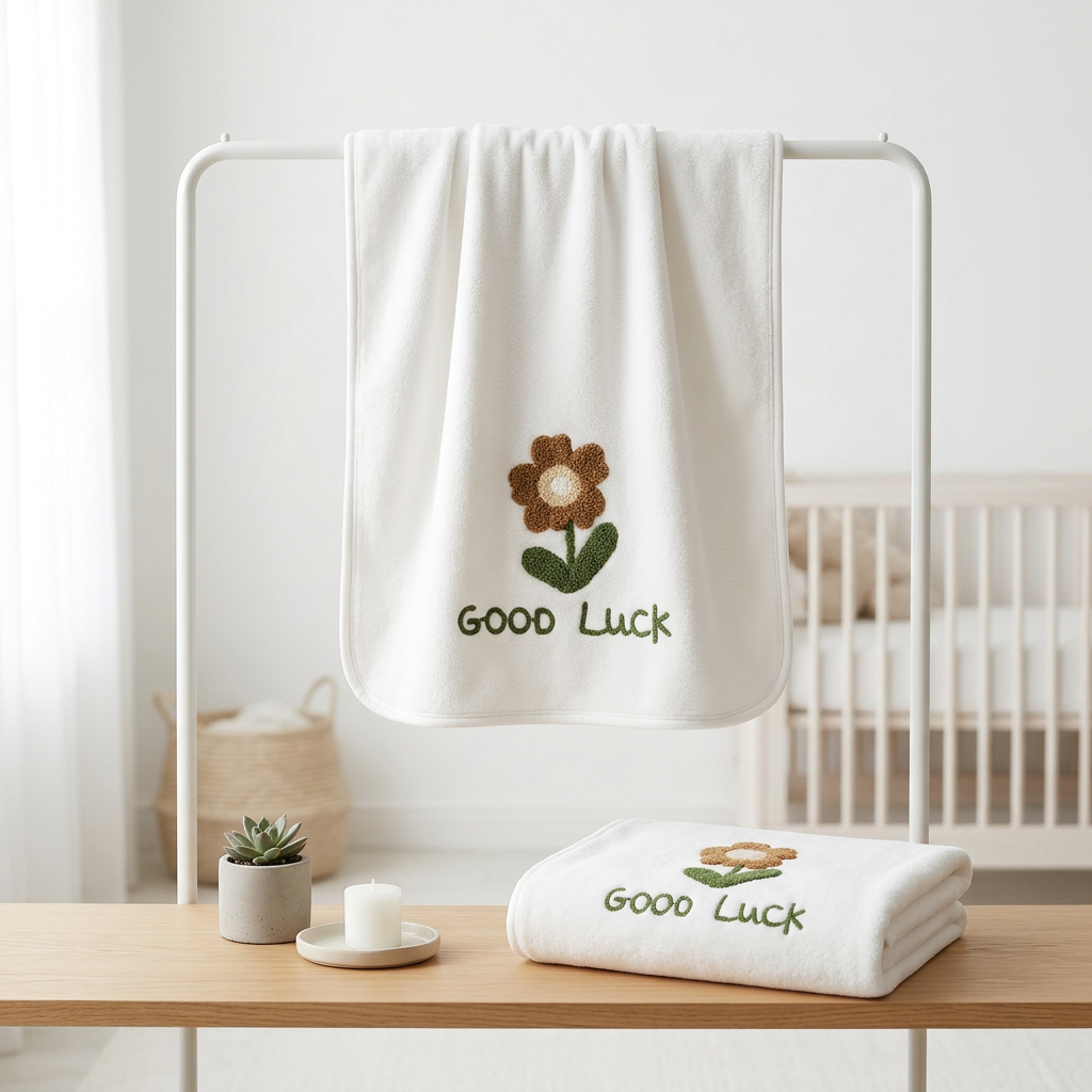 Baby Floral Coral Fleece Blanket