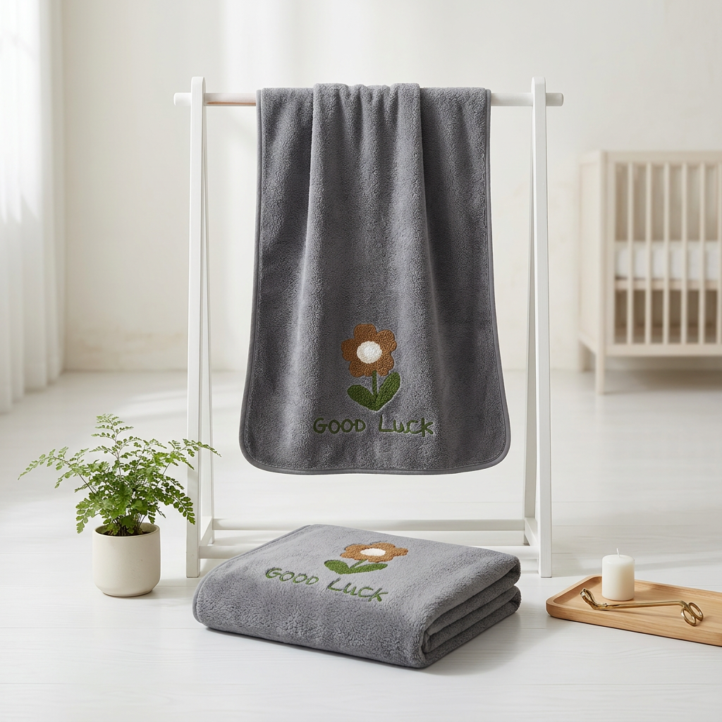 Baby Floral Coral Fleece Blanket
