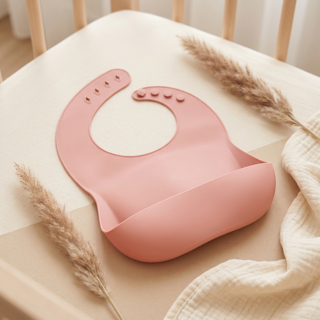 Silicone Baby Feeding Bib with Food Catcher  SEO Title