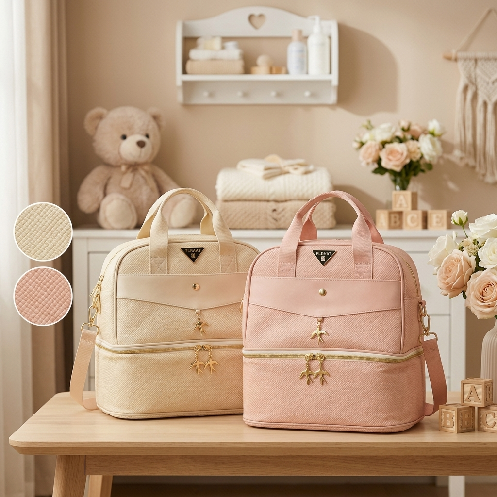 Premium Quilted Baby Diaper Backpack