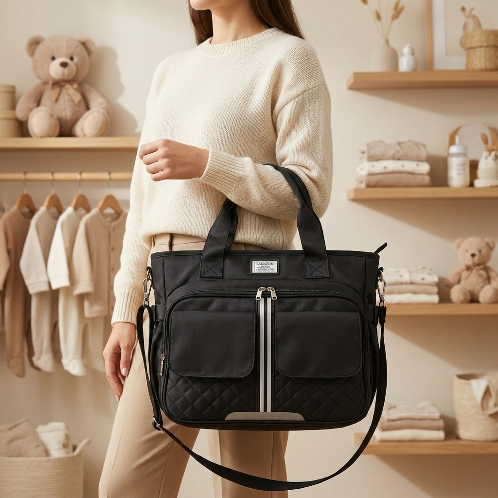 Premium Multi-Pocket Baby Diaper Bag