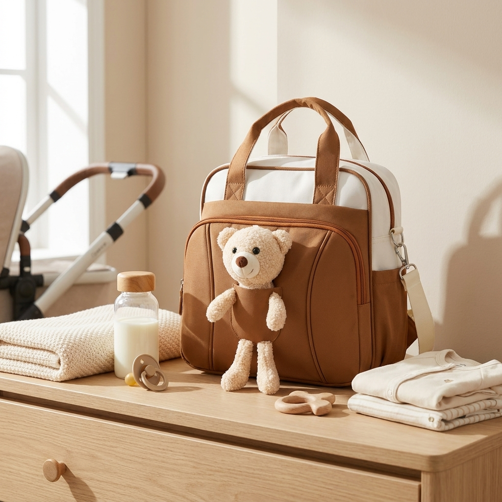 Premium Teddy Baby Diaper Backpack