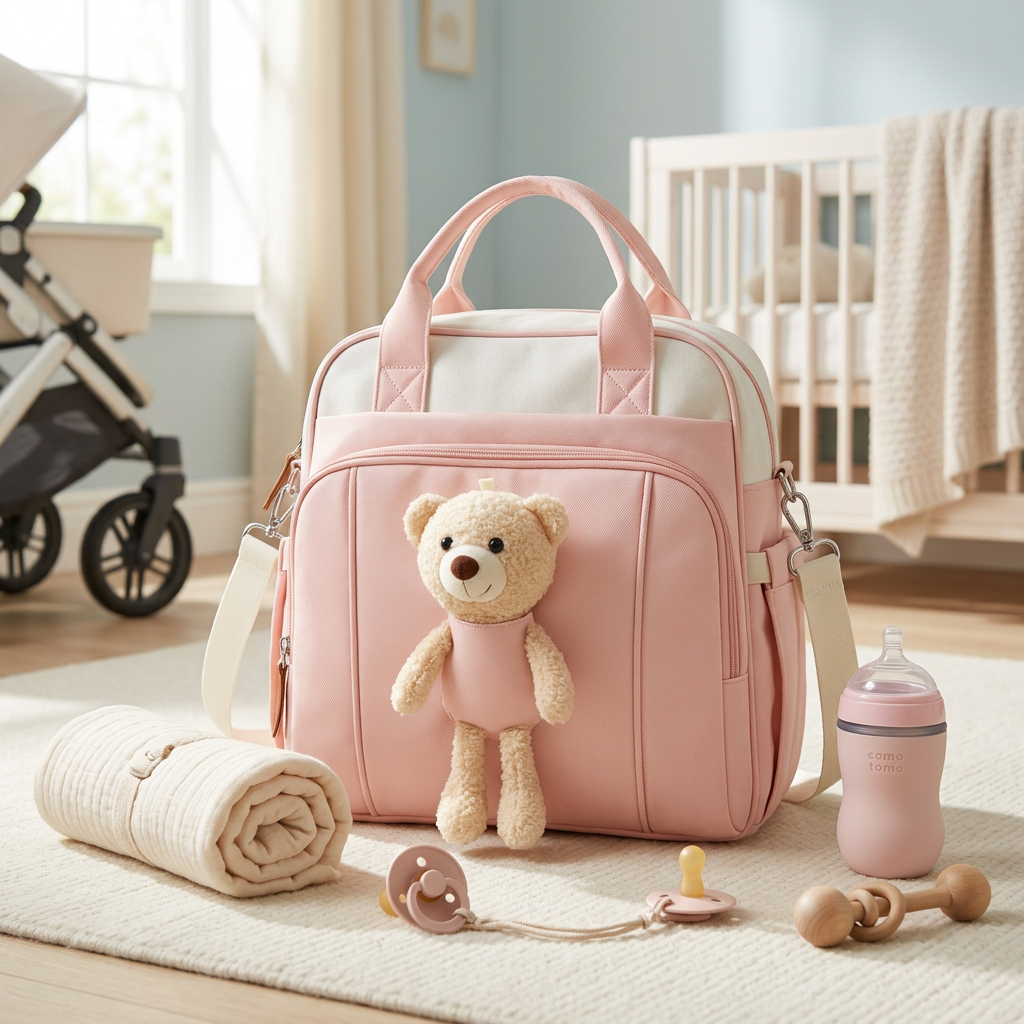 Premium Teddy Baby Diaper Backpack