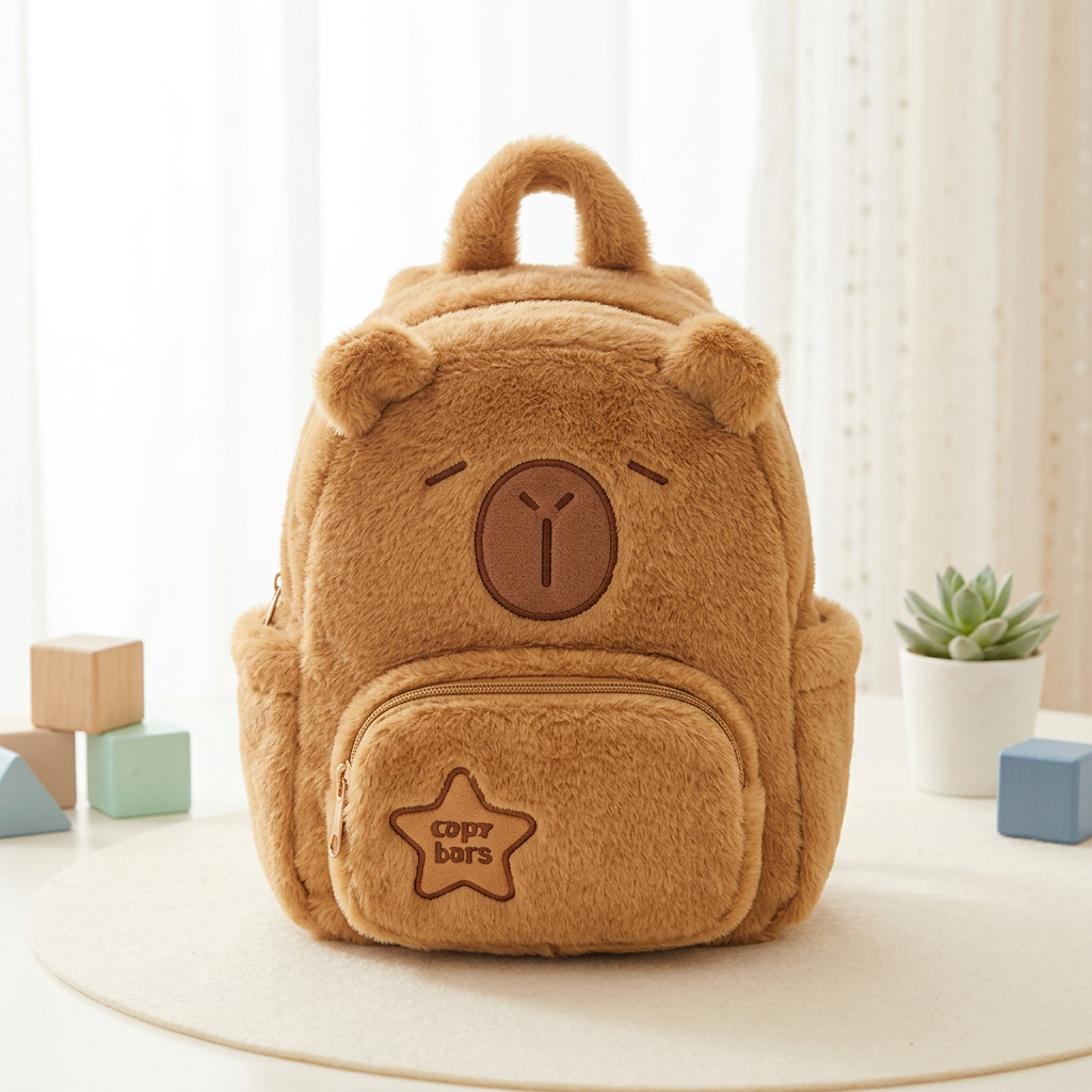 Cute Teddy Plush Kids Backpack