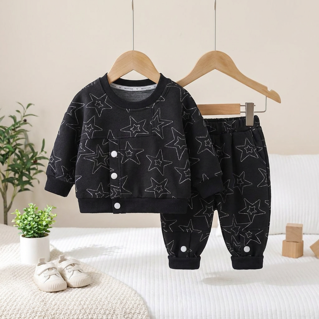 2-Piece Star Print Baby Co-Ord Set