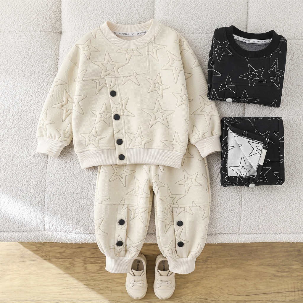 2-Piece Star Print Baby Co-Ord Set