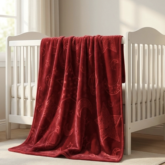 Plush Moon & Star Baby Blanket – 1-4 Years