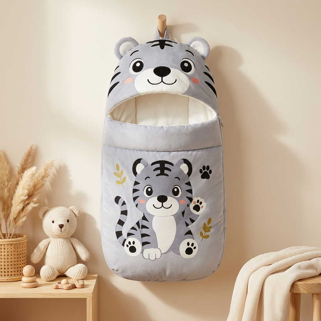 Baby Tiger Hooded Carry Nest – 4 Colors