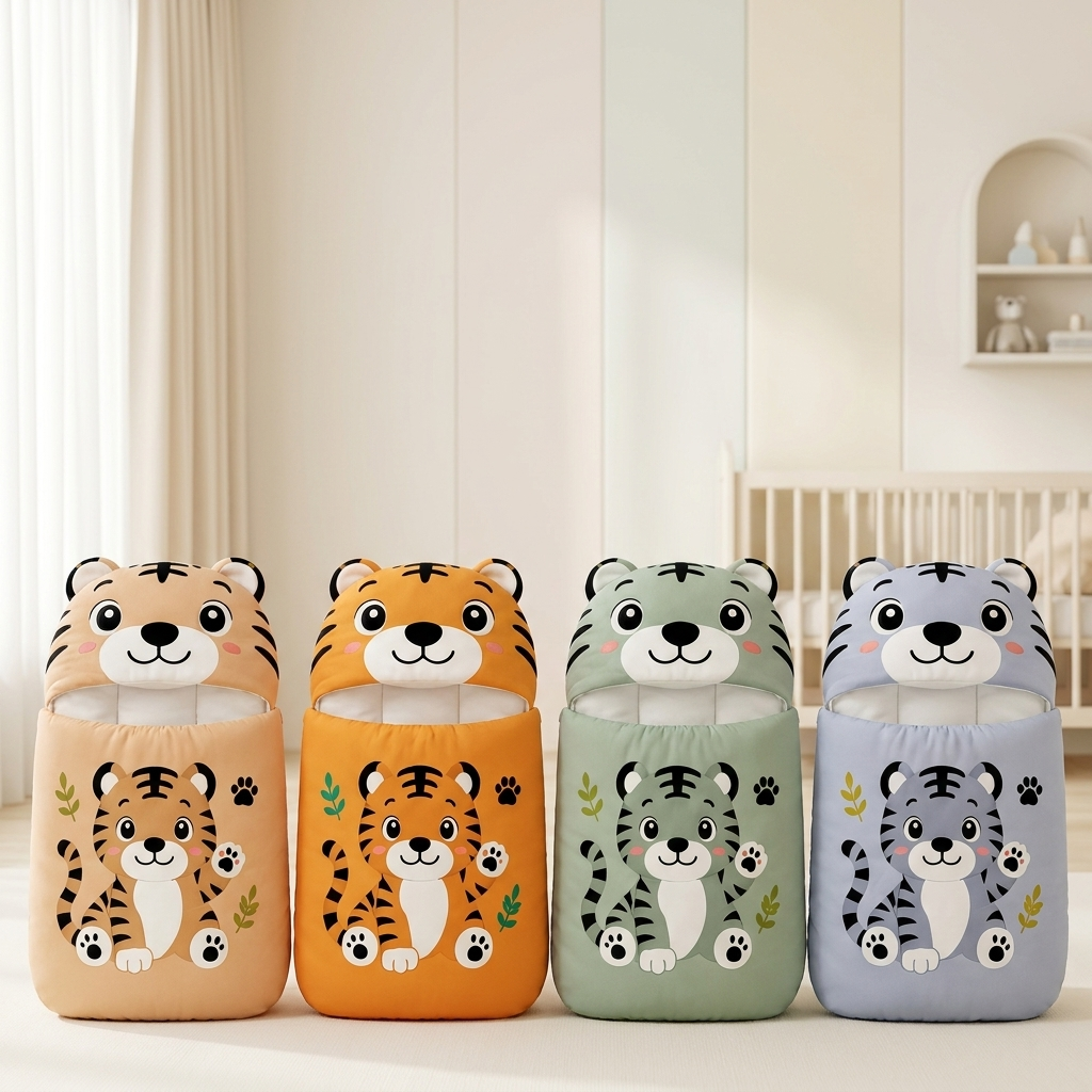 Baby Tiger Hooded Carry Nest – 4 Colors