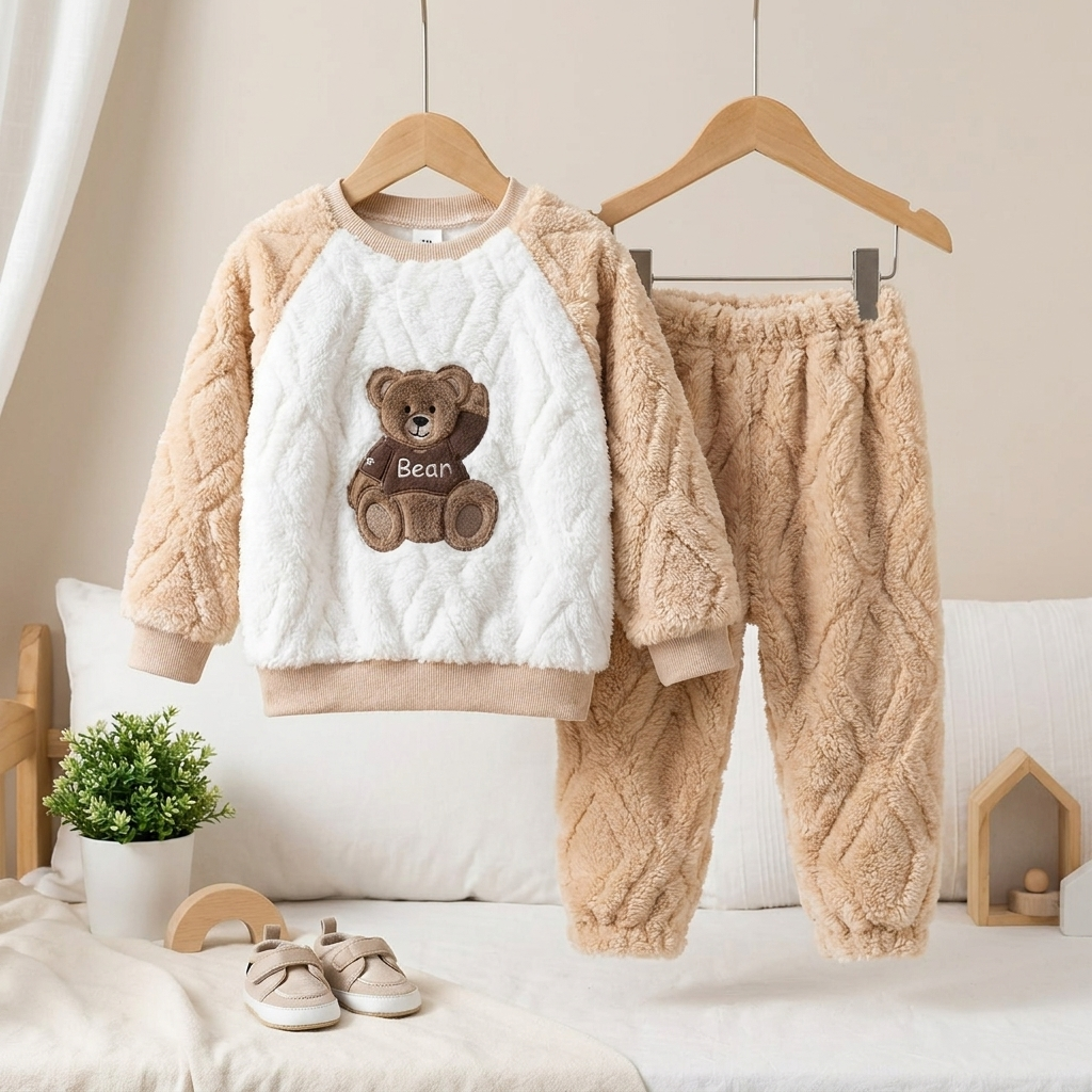 Baby Character Plush Winter 2-Piece Set