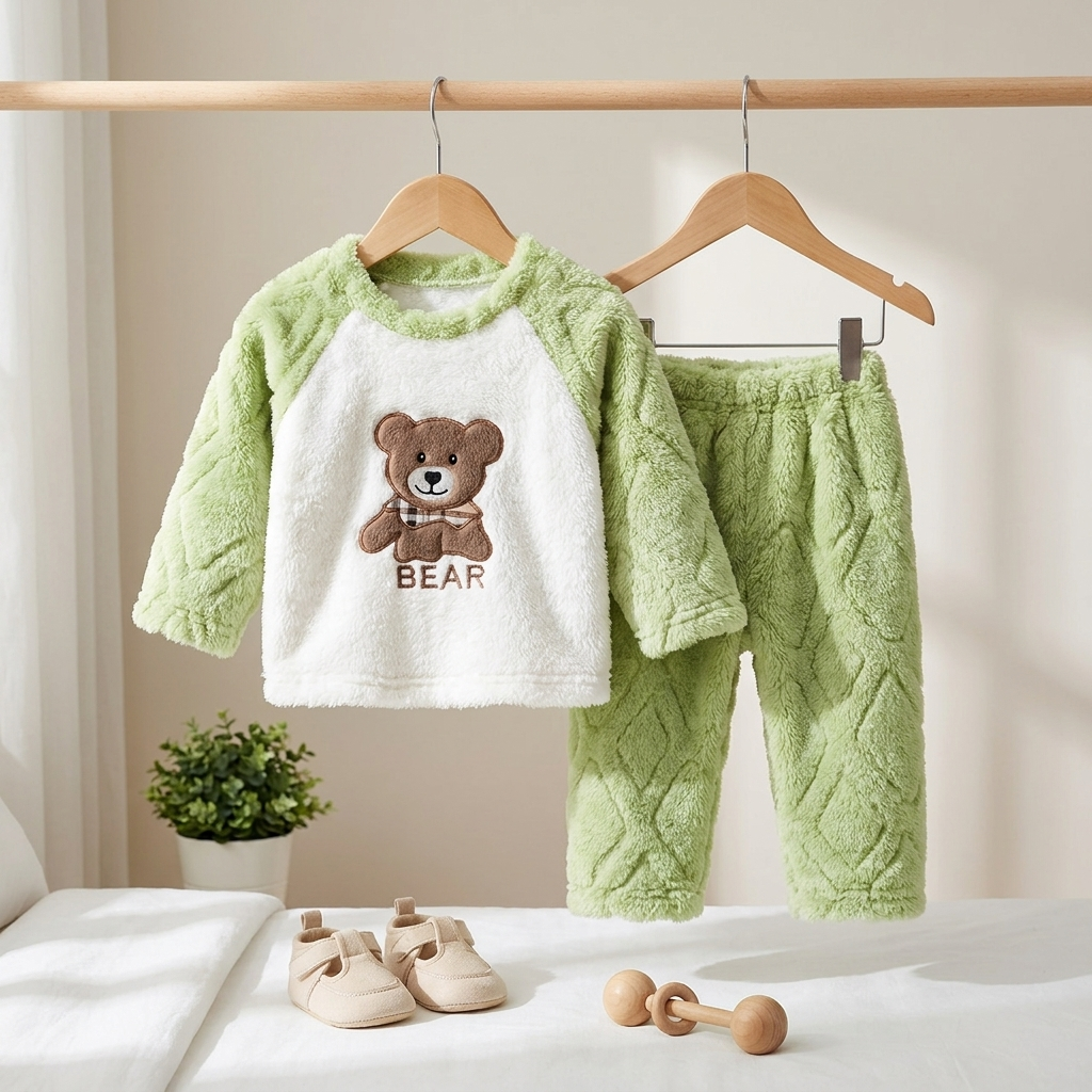 Baby Character Plush Winter 2-Piece Set