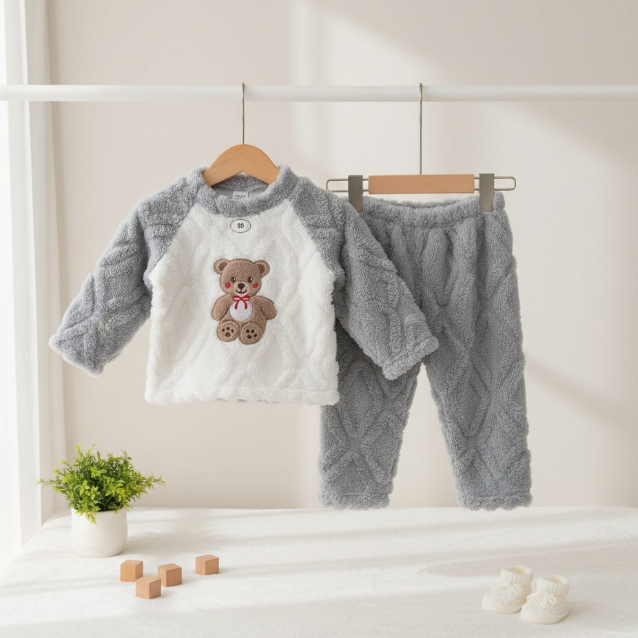 Baby Character Plush Winter 2-Piece Set