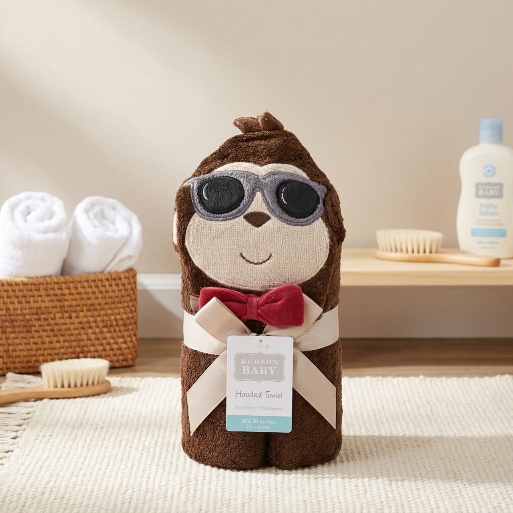 Character Hooded Baby Towel – 4 Designs