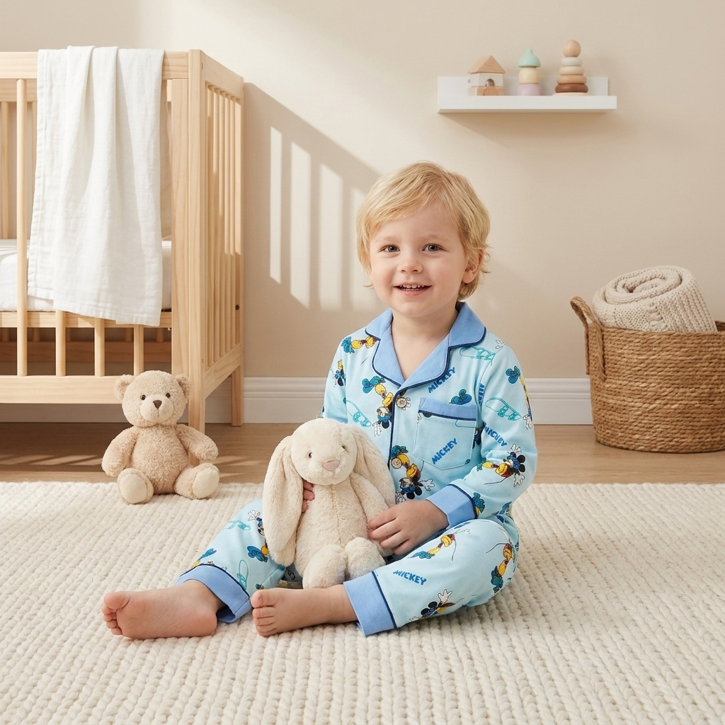 Kids Printed 2-Piece Night Suit