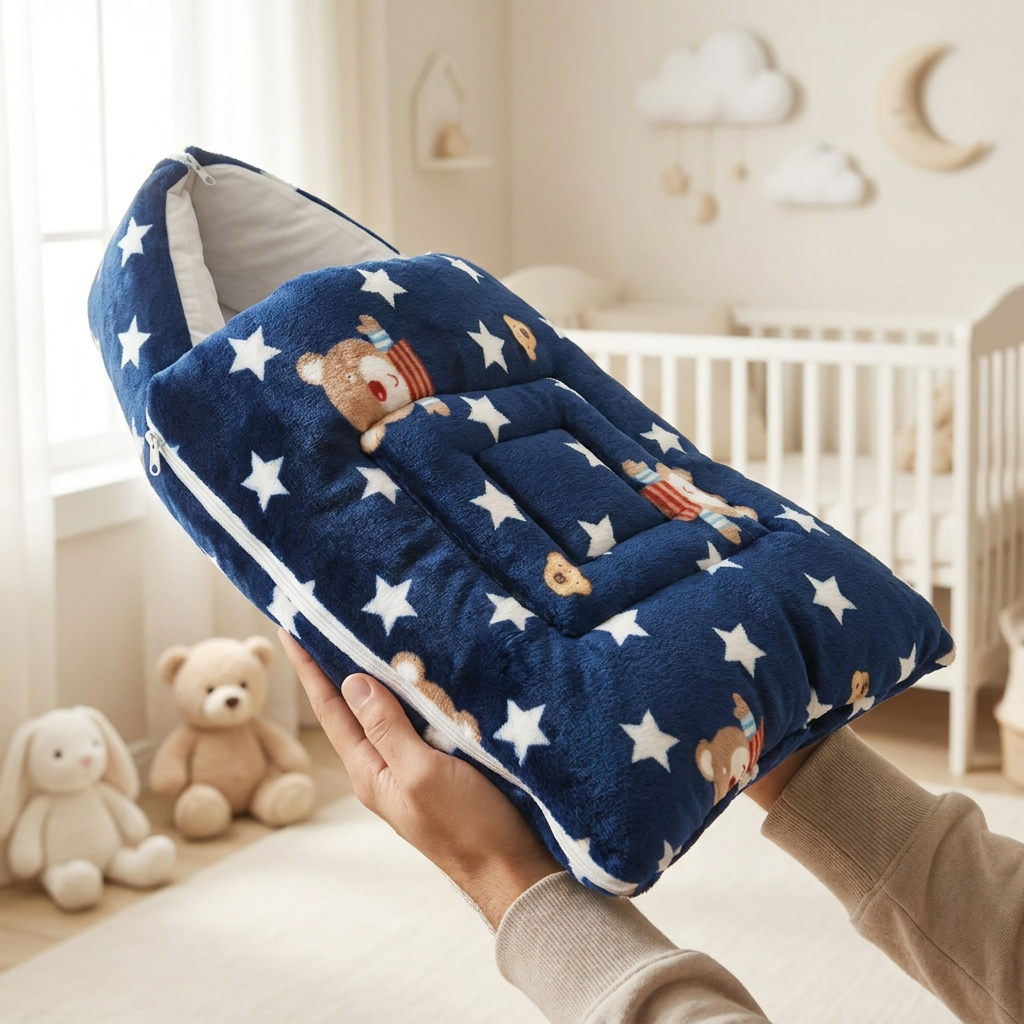 Teddy Star Plush Baby Carry Nest