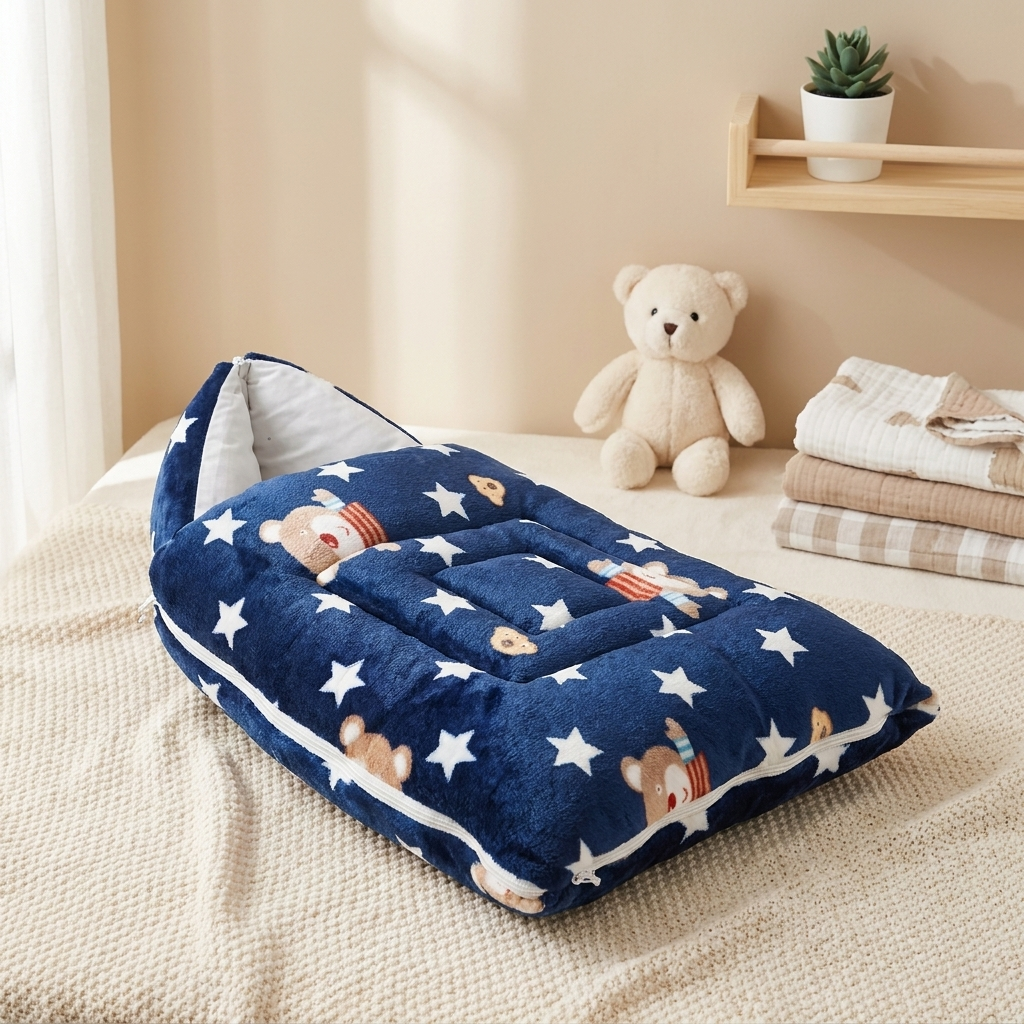 Teddy Star Plush Baby Carry Nest
