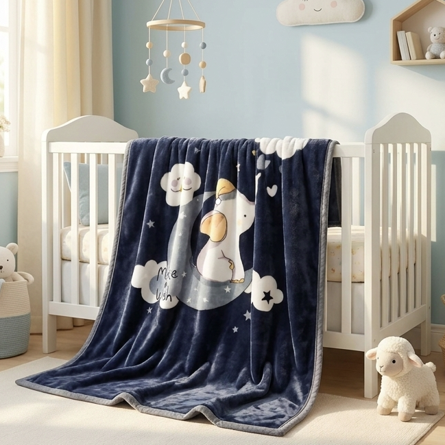 Make A Wish Plush Baby Blanket – 39–49 Inches