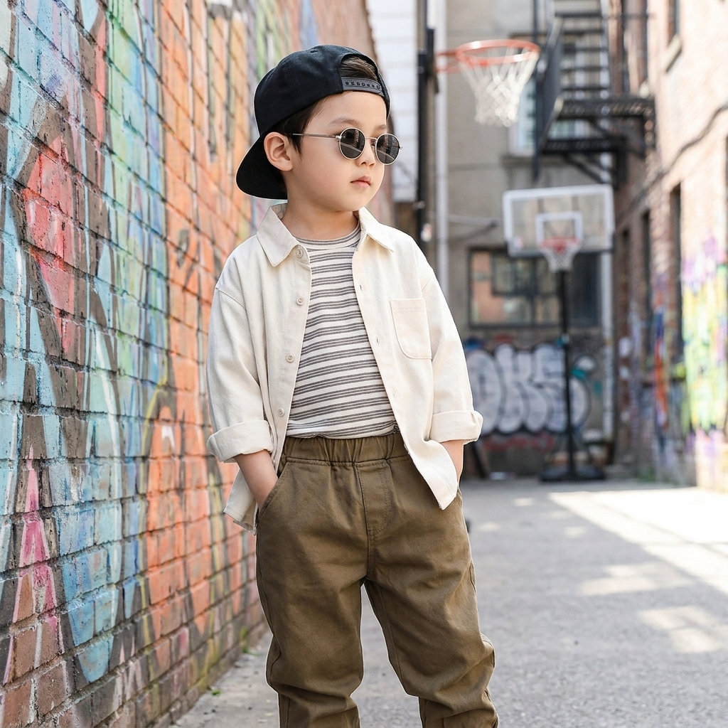 Boys Casual Shirt, Striped T-Shirt & Pants 3PC Set – 2 Colors