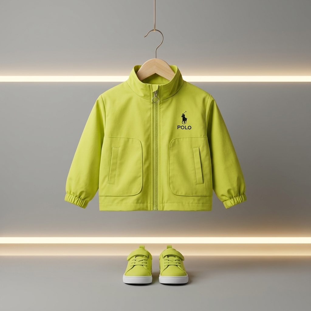Boys Classic Zip-Up Jacket – 1 Pc | 4 Colors