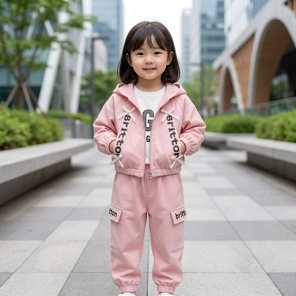 Girls Hooded Cargo 3-Piece Outfit Set – 3 Colors