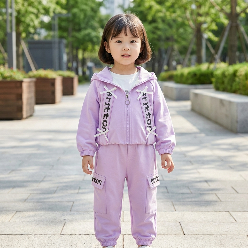 Girls Hooded Cargo 3-Piece Outfit Set – 3 Colors