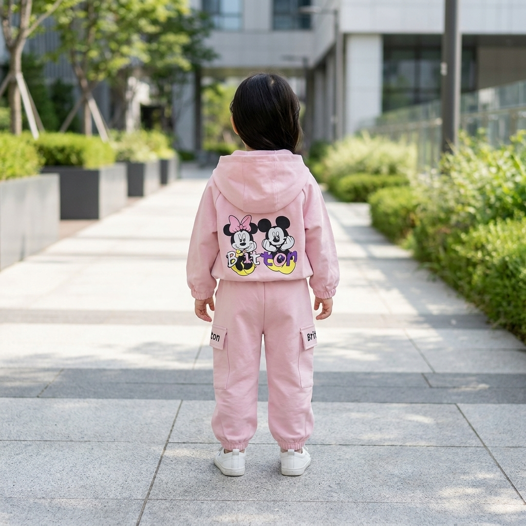 Girls Hooded Cargo 3-Piece Outfit Set – 3 Colors