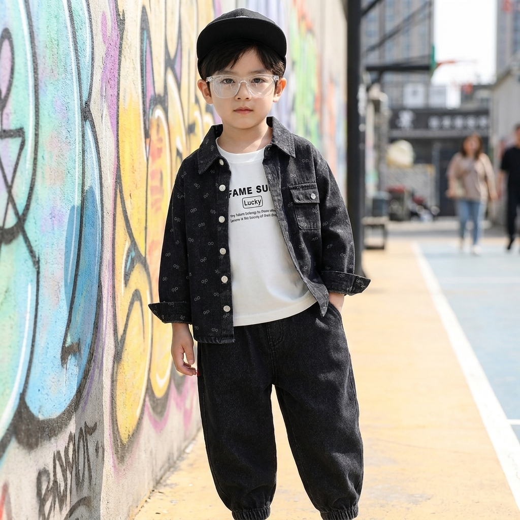 Urban Black 3-Piece Boys Outfit