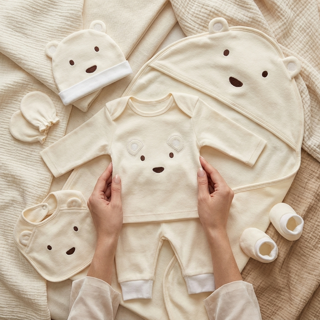 8-Piece Newborn Polar Fleece Starter Set – 3 Colors