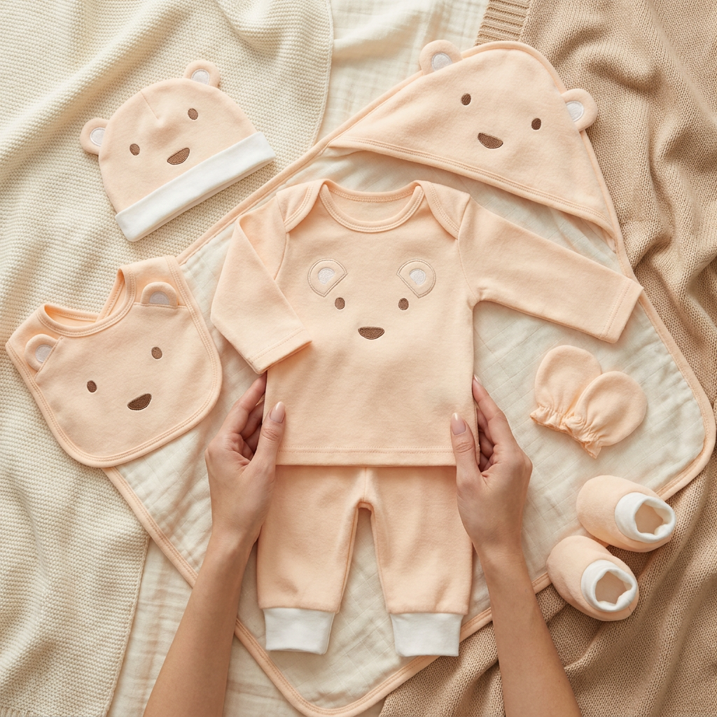 8-Piece Newborn Polar Fleece Starter Set – 3 Colors
