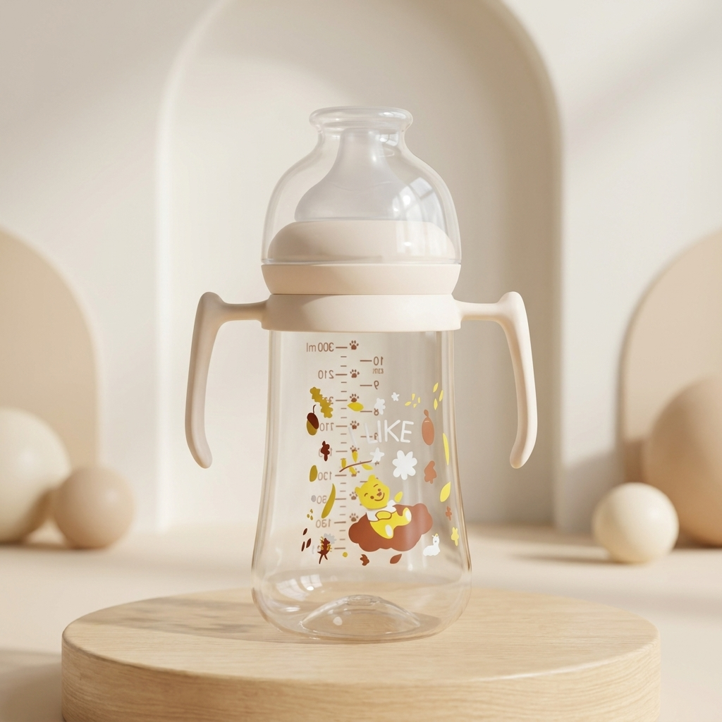300ML Baby Feeding Bottle with Handles | Faba Kids