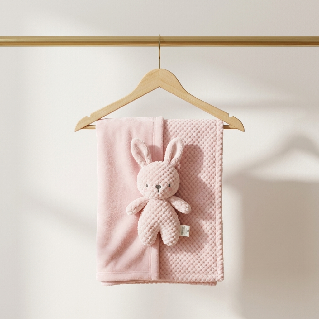Soft Bunny Baby Blanket – 30×40 Inches